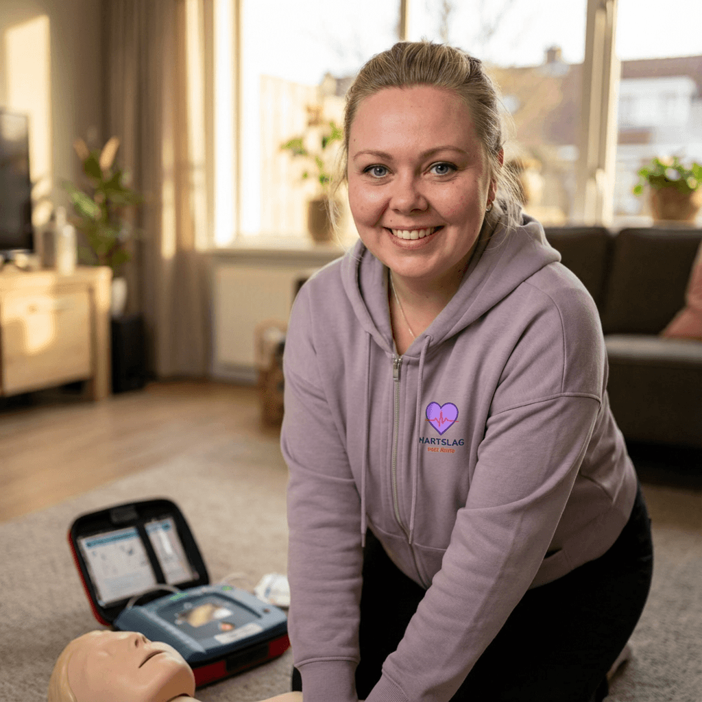 Anne geeft reanimatiecursus