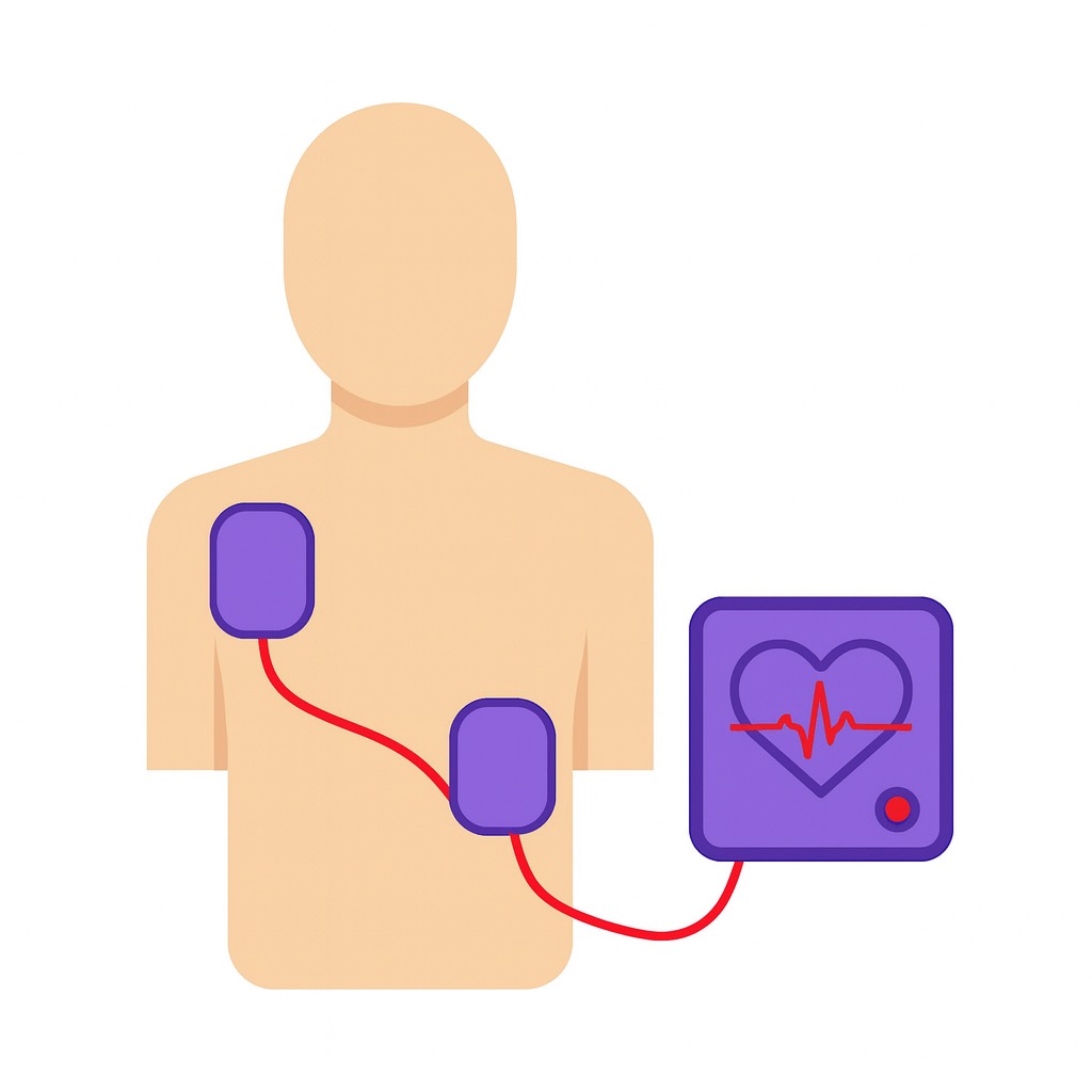 AED reanimatie illustratie